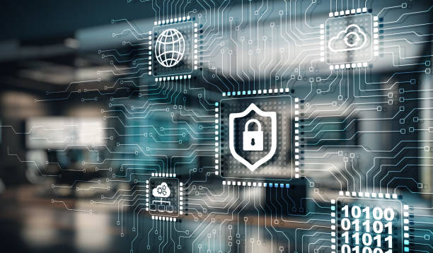 cyber security network. data protection privacy concept.